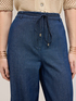 Cropped Palazzo-Jeans mit Kordelzug image number 2