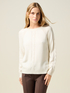 Maglia misto cashmere con dettagli a trecce image number 0