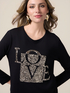 T-shirt with sequin embroidery image number 2