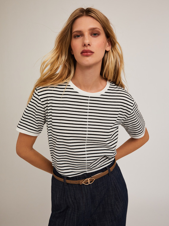 T-shirt en coton à rayures