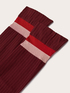 Chaussettes courtes voil&eacute;es avec bord &agrave; rayures image number 3