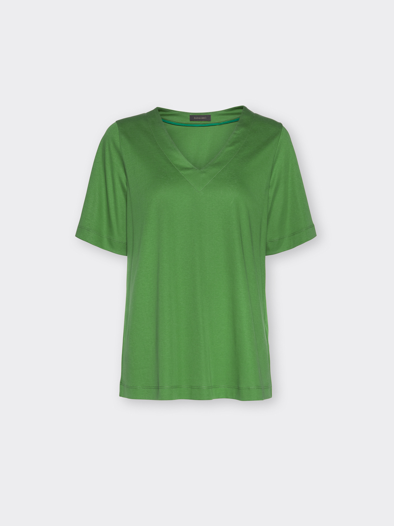 T-Shirt aus Baumwolle mit V-Ausschnitt image number 4