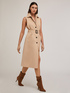 Einreihiger Trenchcoat aus technischem Gewebe image number 4