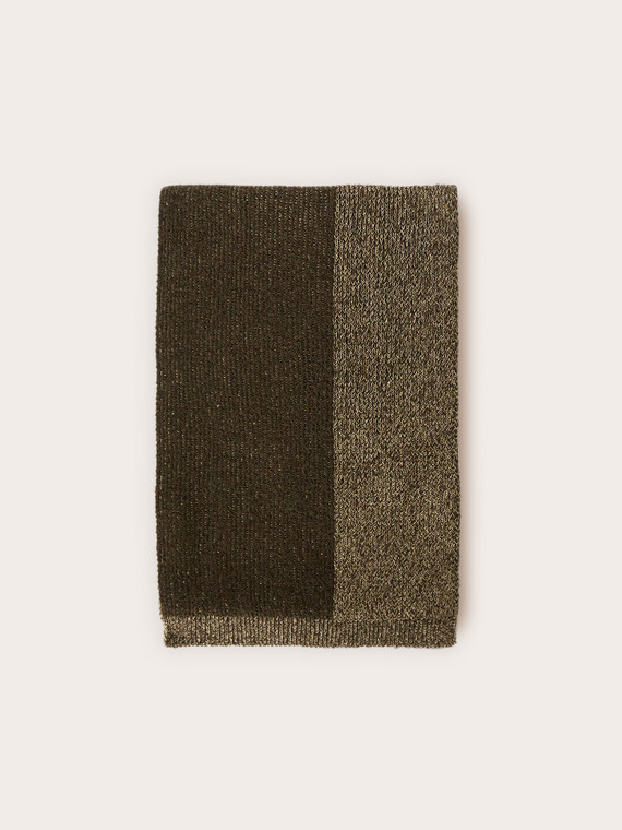 Sciarpa in maglia misto lurex