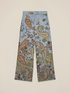Patterned satin palazzo pants image number 4