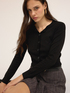 Gerippter Raglan-Cardigan image number 0