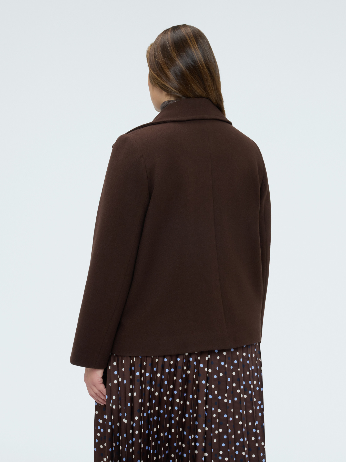 Doppelreihige Jacke mit Maxi-Brosche image number 1