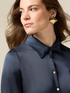 Viscose satin shirt image number 2