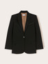 Single-breasted jacket with contrast stitching image number 4