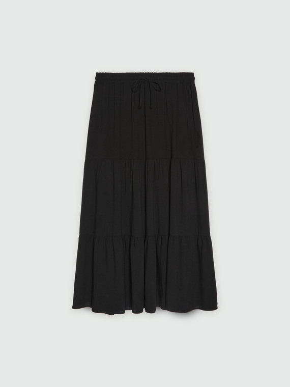 Long flounced skirt
