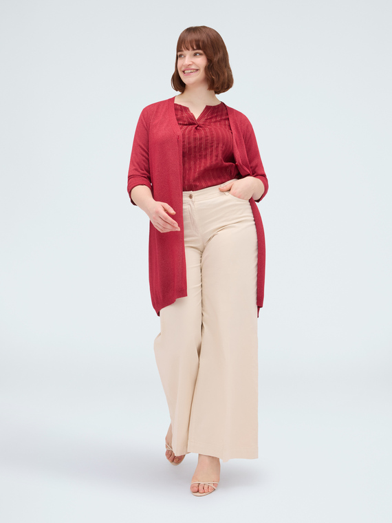 Langer Cardigan aus Viskosemischung