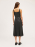 Robe mi-longue en tissu enduit image number 1