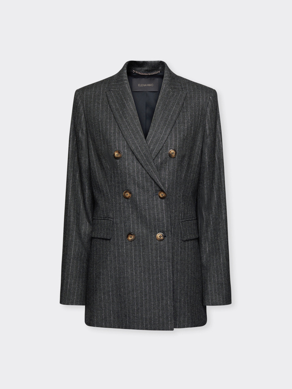 Blazer in flanella gessata