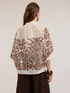 Oversized floral print muslin shirt image number 1