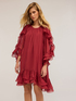 Short dress with ruffles image number 2