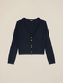 V-neck cardigan in viscose blend image number 3