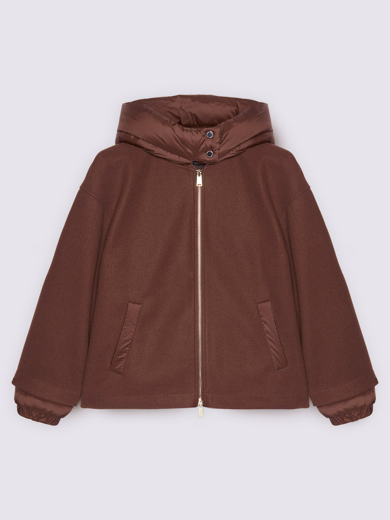 Zweistoffige Jacke mit Kapuze und Rei&szlig;verschluss image number 4