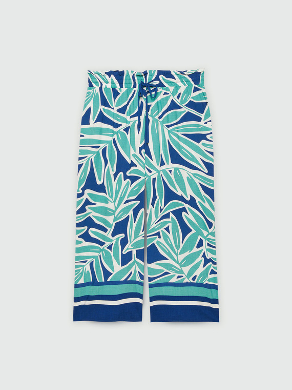 Gerade geschnittene Hose aus Viskose LENZING™ ECOVERO™