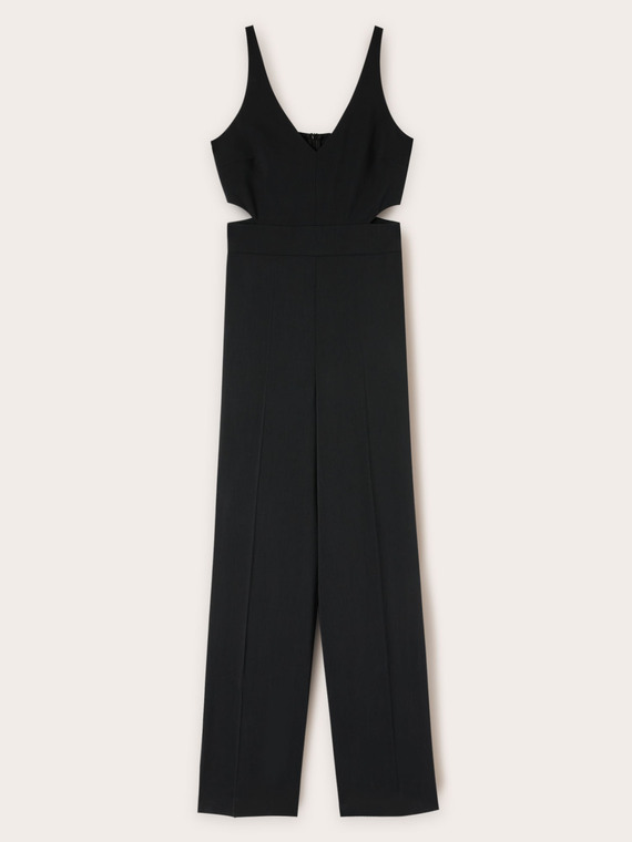 Jumpsuit mit Cut-out aus Polyviskose