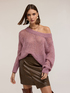Pull oversize ajouré en mohair image number 2