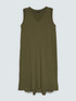 Long V-neck dress image number 4