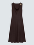 Langes ausgestelltes Kleid mit Applikation image number 0