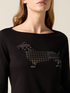 Long sleeve t-shirt with print and appliqués image number 2