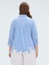 Chemise &agrave; rayures en coton avec d&eacute;tail macram&eacute; image number 2
