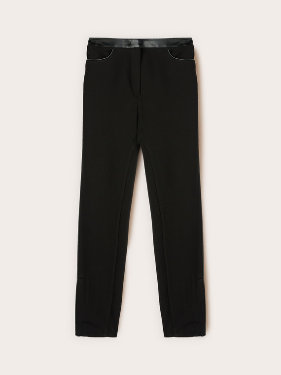 Pantaloni skinny in punto milano