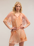 Vestito flare in fantasia con volant image number 3
