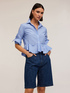 Camicia a righe con volant image number 2