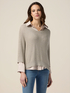 Viscose blend lurex sweater image number 0