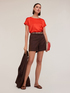 Two-material T-shirt image number 0
