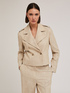 Veste courte à double boutonnage en polyviscose image number 0
