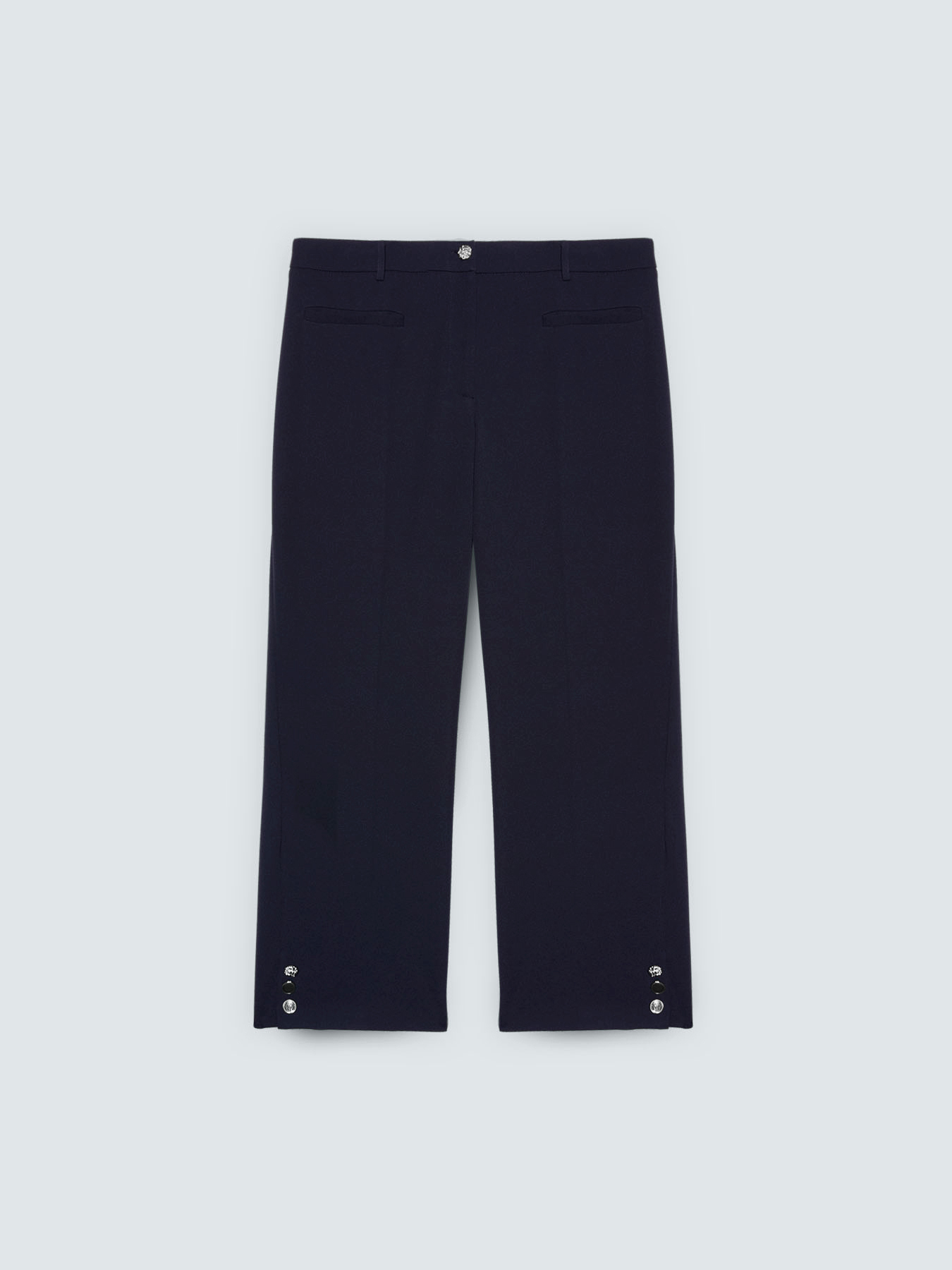 Pantaloni cropped in tessuto stretch image number 4