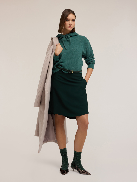 Pull en maille mohair mélangé