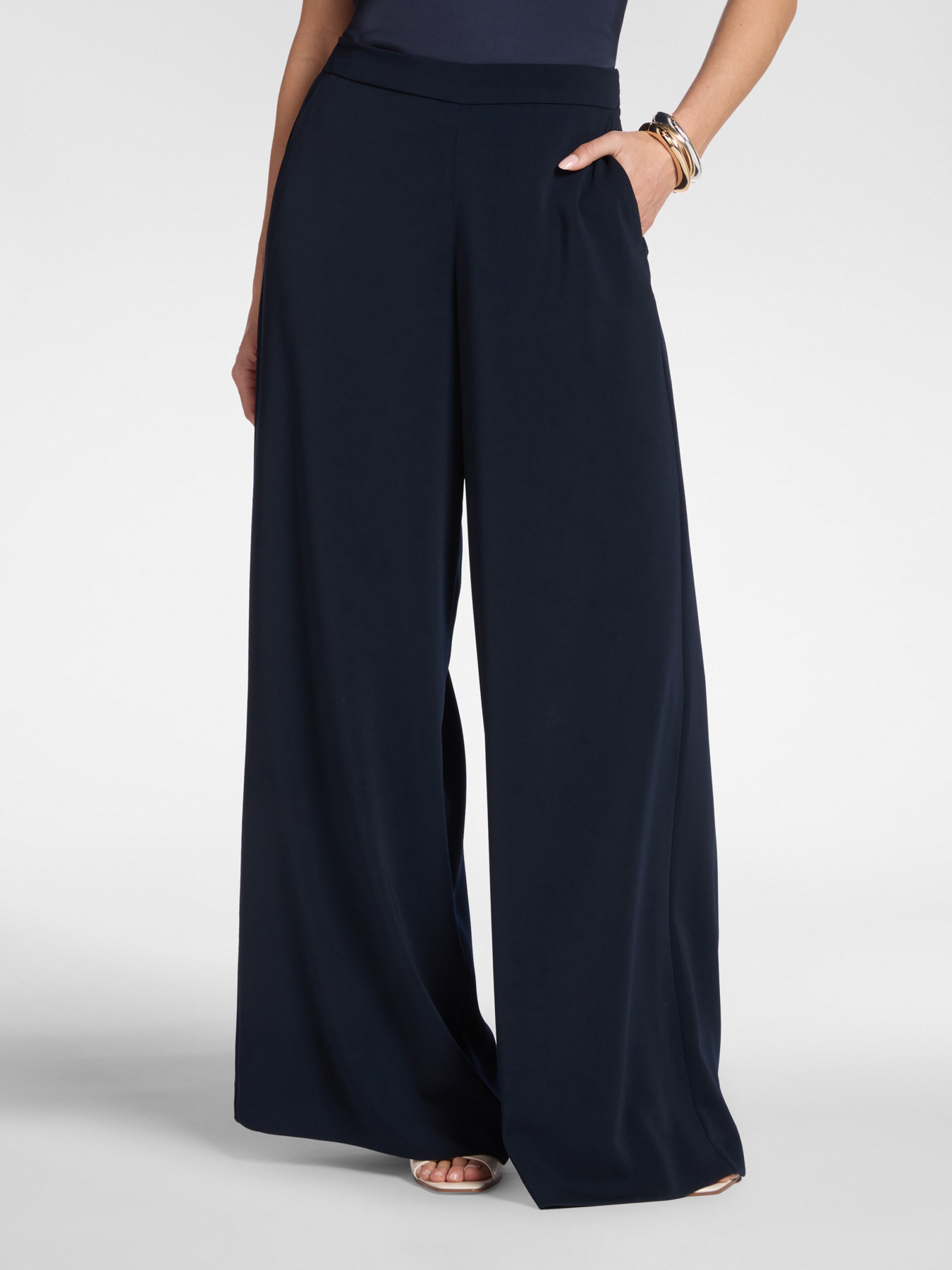 Pantaloni palazzo in cady image number 2