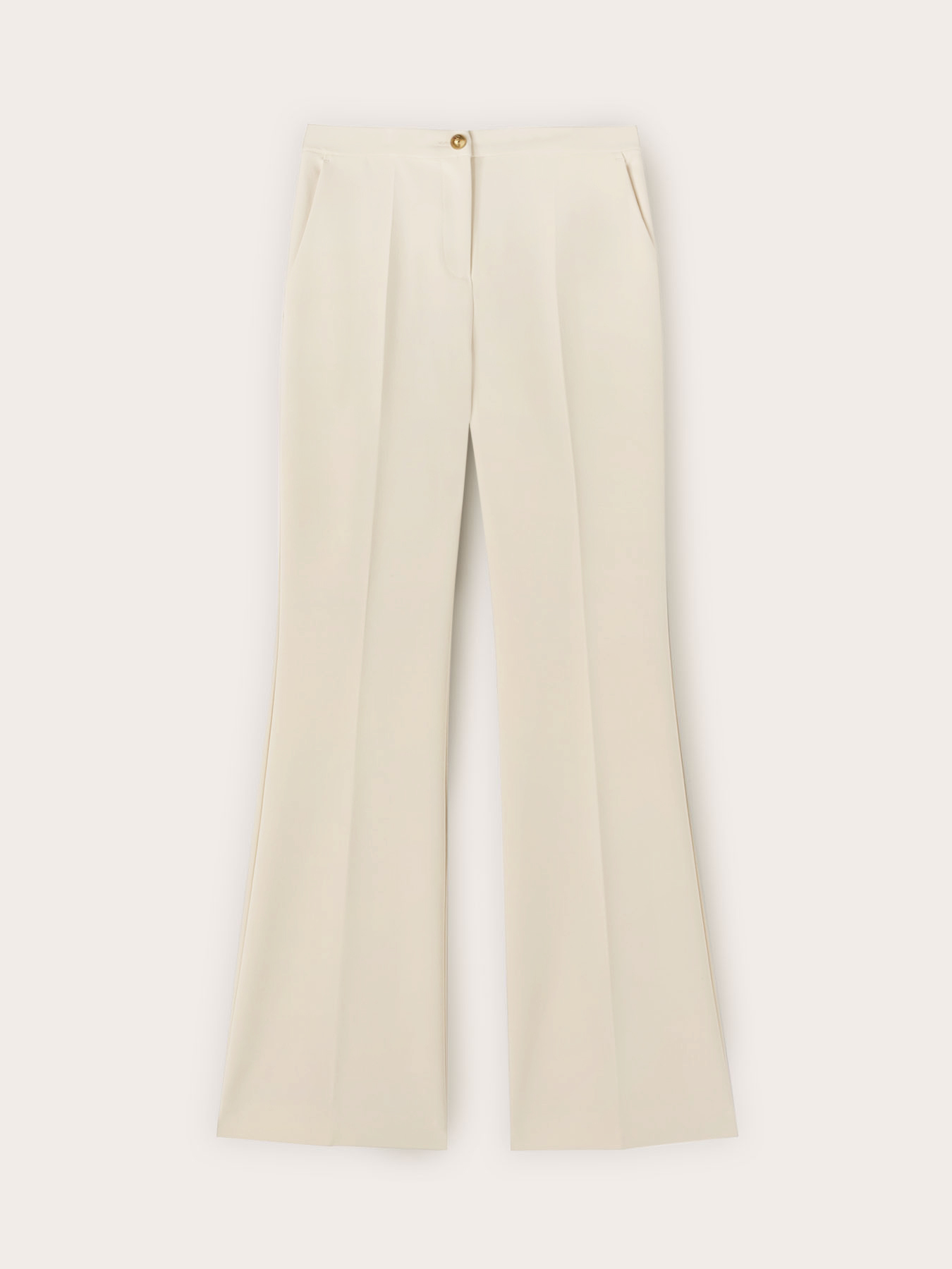 Flare trousers in twill fabric image number 4