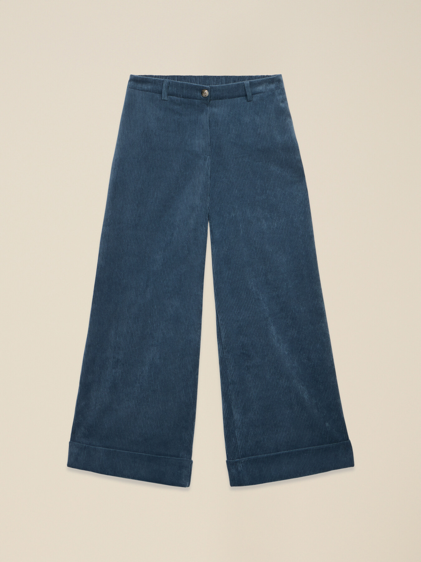 Pantaloni cropped in velluto image number 4