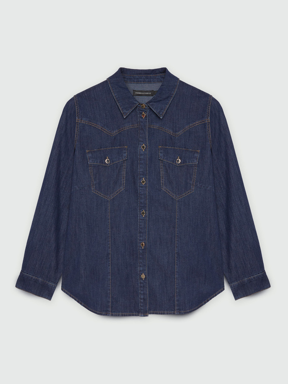 Hemdbluse aus Denim