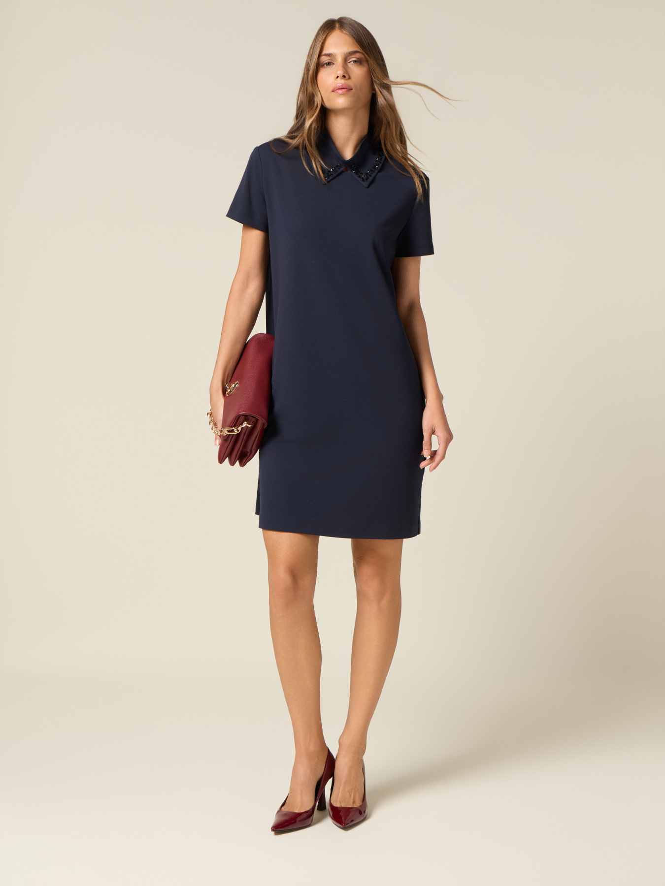 Vestito regular con colletto staccabile image number 0