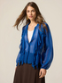 Silk blend shirt with ruffle image number 0