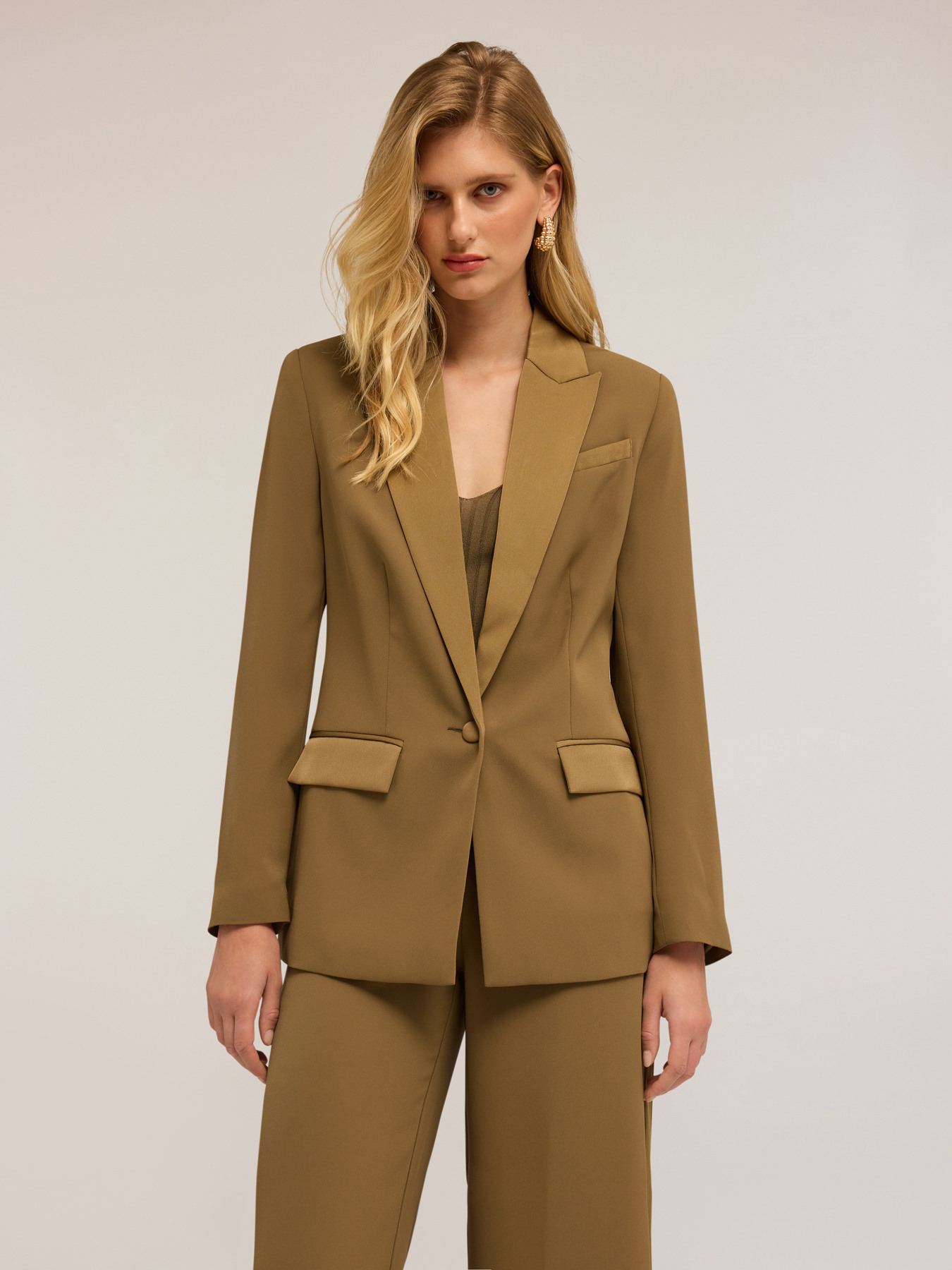 Blazer in envers  satin image number 0
