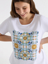 T-shirt with majolica print image number 3