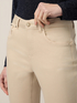 Skinny pants in cotton and Tencel with jewel button image number 2