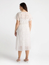 Long broderie anglaise cotton dress image number 1