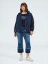 Parka with hood and maxi drawstring image number 3
