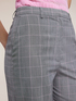 Pantalon palazzo &agrave; motif prince de Galles image number 3