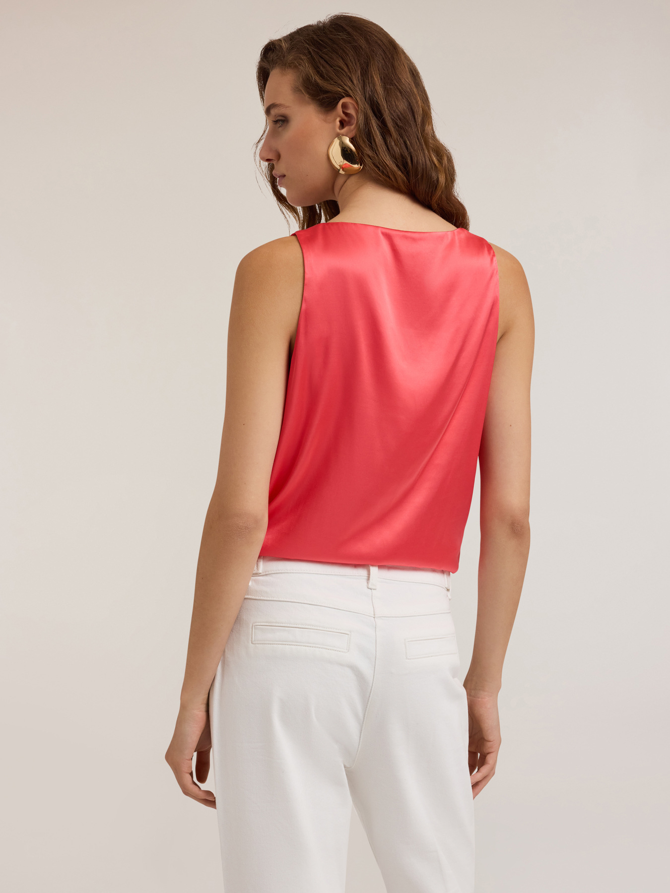 Satin tank top image number 1