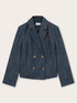 Chaqueta con doble botonadura en denim image number 4